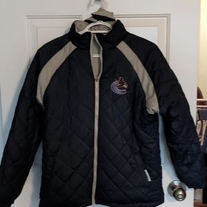 MightyMac Sports. Vancouver Canucks Reversible Bomber Jacket.